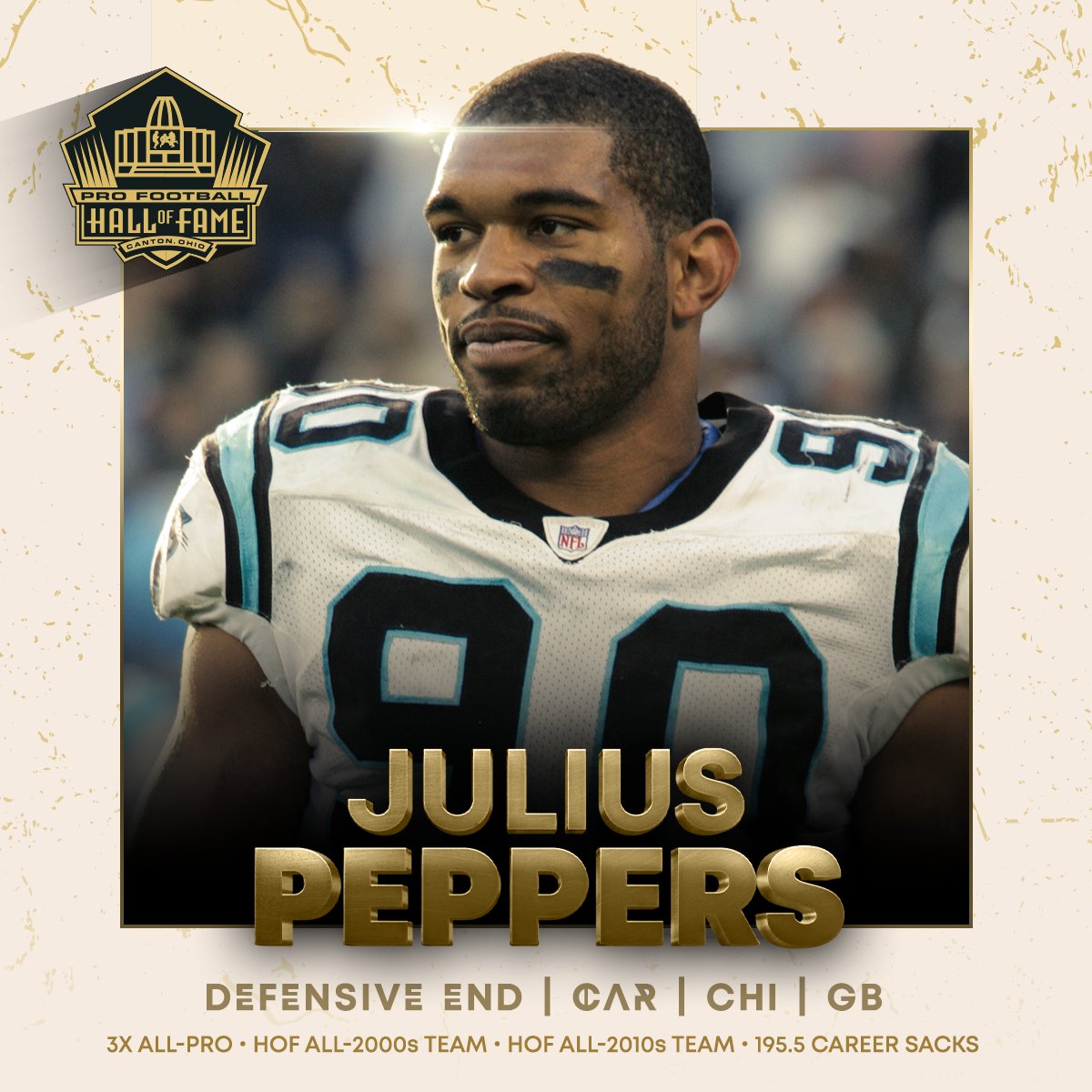 NFL's tweet photo. @juliuspeppers_ | #NFLHonors | @ProFootballHOF https://t.co/easvbRnKq4