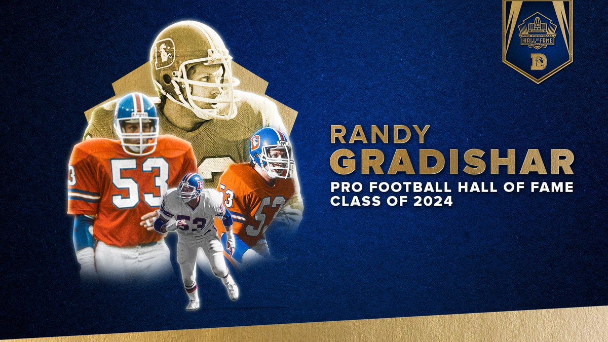 Denver Broncos (@broncos) on Twitter photo The wait is over!
RT to congratulate legendary Orange Crush LB Randy Gradishar on being elected to the <a href="/ProFootballHOF/">Pro Football Hall of Fame</a> Class of 2024. 👏
📰 » bit.ly/3OEEyQm The wait is over!
RT to congratulate legendary Orange Crush LB Randy Gradishar on being elected to the <a href="/ProFootballHOF/">Pro Football Hall of Fame</a> Class of 2024. 👏
📰 » bit.ly/3OEEyQm