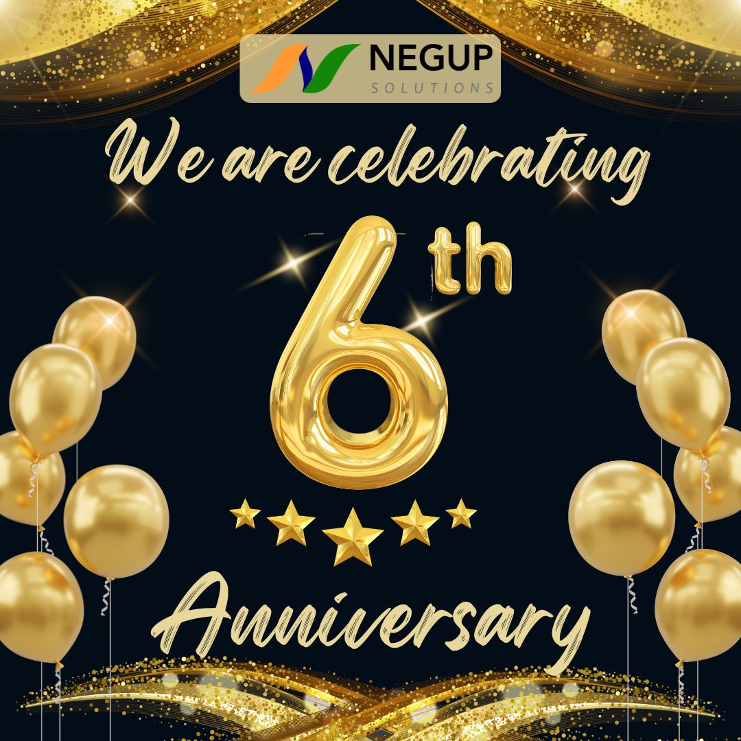 NegupSolutions's tweet photo. Join us in celebrating six years of excellence and innovation as we commemorate our company's journey alongside valued clients. Grateful for our team's dedication, the trust of our clients, and the milestones we've achieved together! 🎉 
#CompanyAnniversary #NegupSolutions https://t.co/KfWjT8gK6g