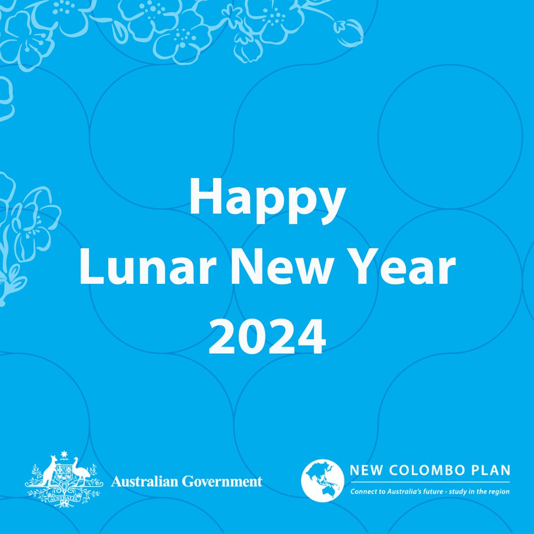 On behalf of #NewColomboPlan, we wish a Happy Lunar New Year to all the communities in the Indo-Pacific currently celebrating the #YearOfTheDragon.