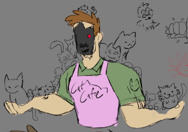 DweebsMcBeebs's tweet photo. Aggie doodle

Robo Chris works at a cat cafe because the robots respect and show empathy towards all organic life except humans https://t.co/KJORToVT33