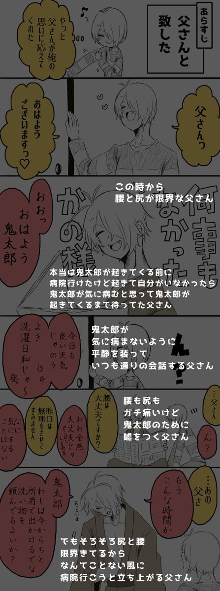 ゲタ父
第一シーズン後日談の種明かし

1回目のまぐわいの後

#ぼくのわたしのタネ明かし 