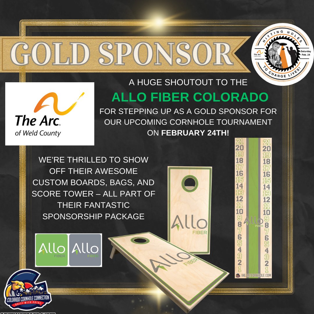 The Arc of Weld County extends heartfelt gratitude to ALLO Fiber Colorado for their unwavering support. ALLO isn't just about providing crazy-fast internet, crystal-clear TV, &amp; reliable phone service. They're deeply committed to our community!  Thank you, Allo Fiber!