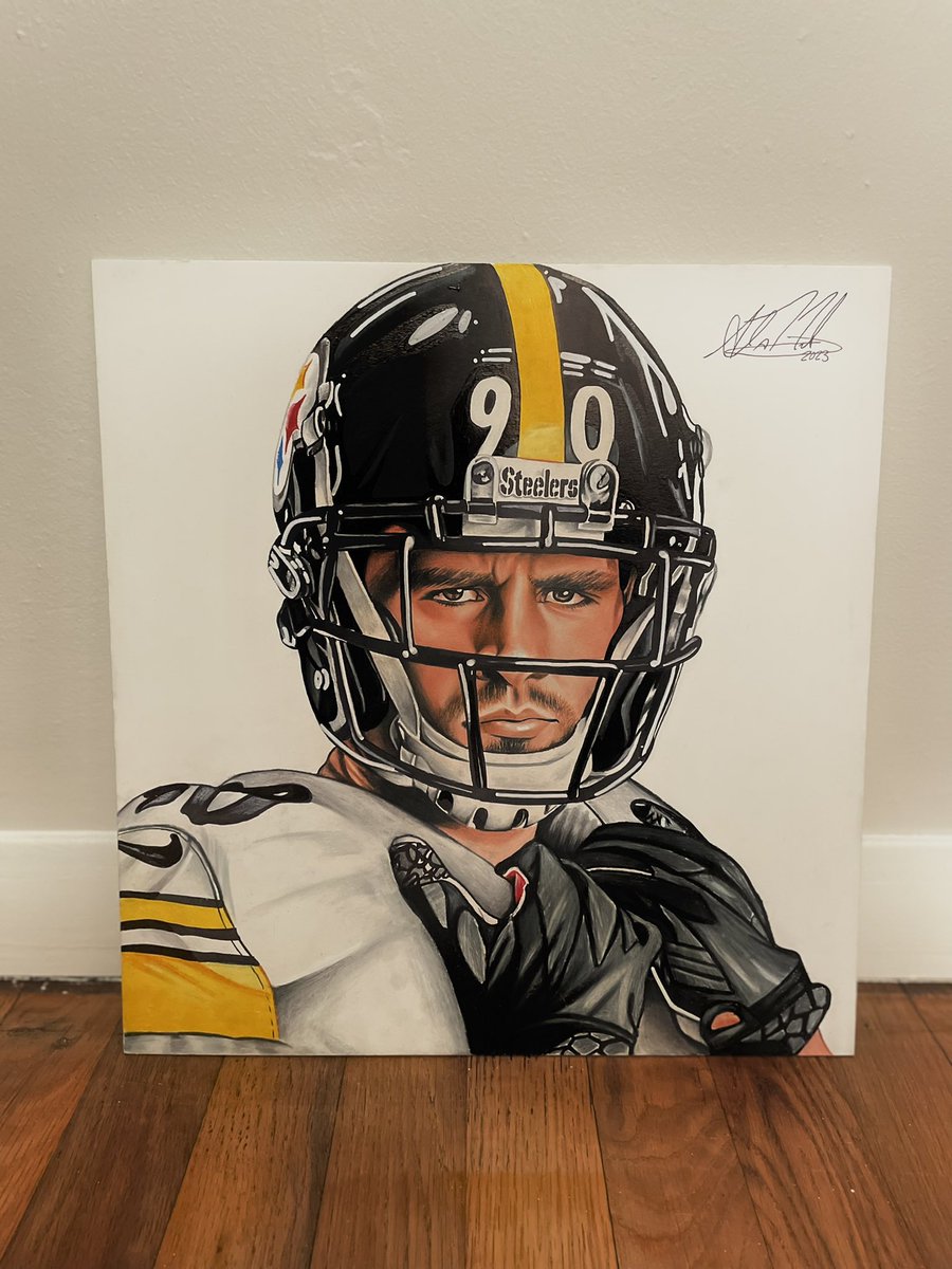 anicholson6's tweet photo. The real DPOY. Was better than Garrett in every single category. But what do I know. 

RT if you agree! #Steelers @_TJWatt @Blitz_Burgh @AroundThe412 @SteelersNetwork 

My drawing of him for @Jerrythekid21 https://t.co/u2KJk8mVdC