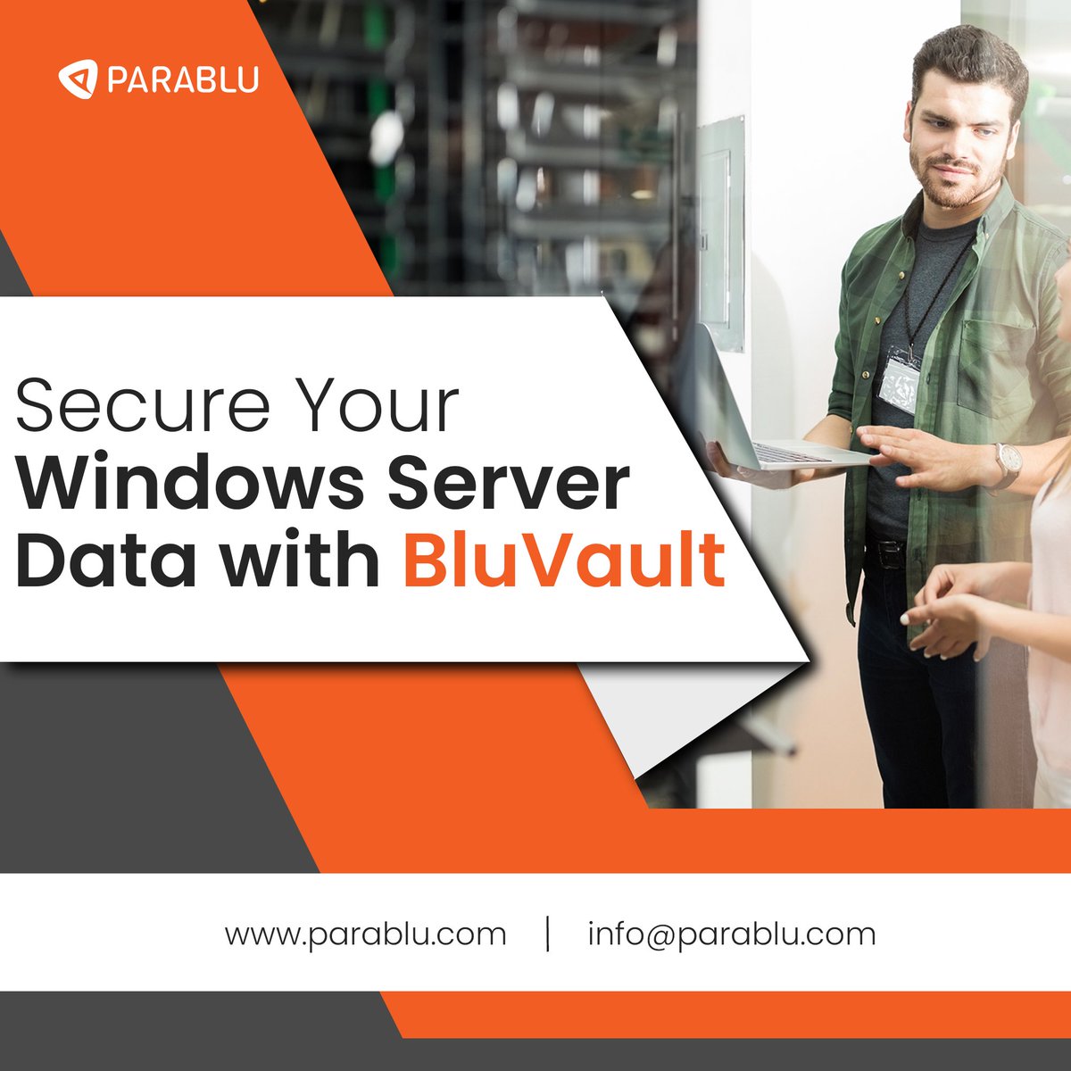 ParabluInc's tweet image. Move your Windows server data to the cloud securely with BluVault. 
Encrypt your data, work with any cloud provider, and avoid lock-ins. 
For more details, visit parablu.com/bluvault-for-s…

#ServerBackup #CloudSecurity