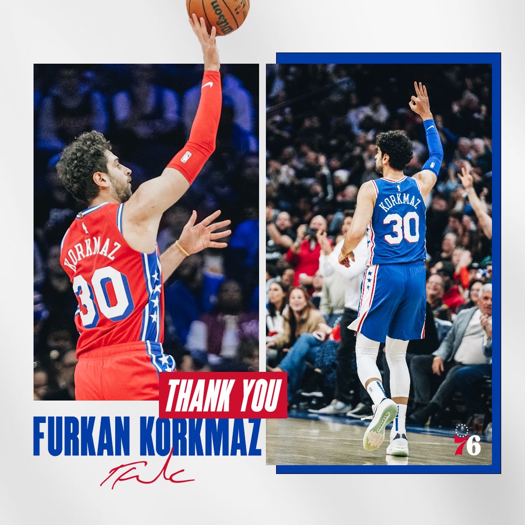 sixers's tweet photo. 7 years. thank you, @FurkanKorkmaz. ❤️💙 https://t.co/1k1g9z7AK8