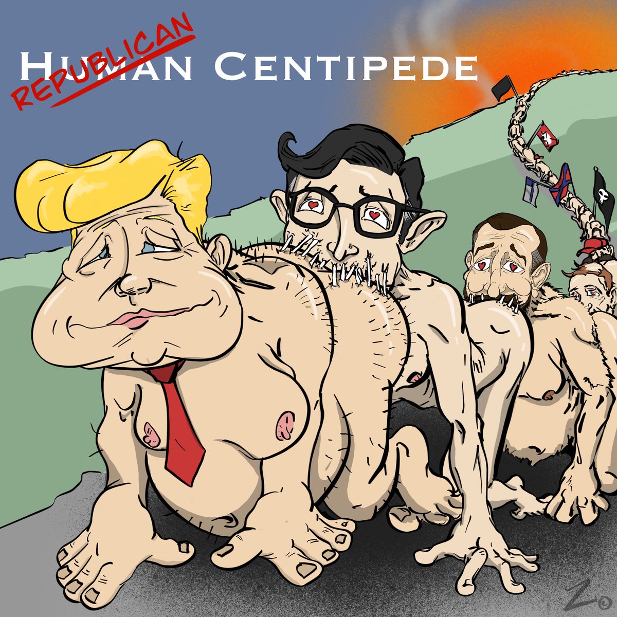 Republicans can’t govern, but they did accomplish one thing in 2024: they formed the world’s longest human centipede. 

#republicans #biden #biden2024 #conservatives #politicalcartoons #politics #ballot #2024election #politicalhumor #supportbiden #trump #trump2024