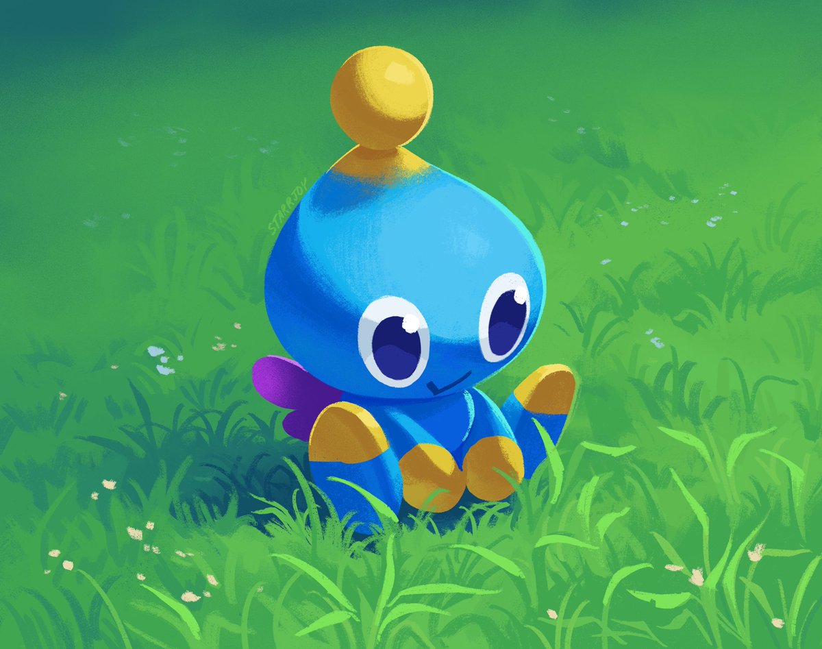 starrjoyart's tweet photo. going back to my painting roots <3 #SonicTheHedgehog #chao https://t.co/t0jnulNJbJ