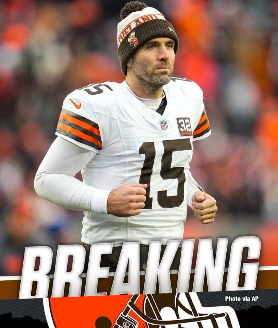 SN_Ohio's tweet photo. BREAKING: Browns QB Joe Flacco wins the NFL Comeback Player of the Year. https://t.co/kEwJWdRbS7