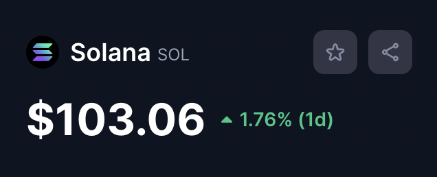 shahh's tweet photo. If SOL reaches $110 by tonight I will give every person that likes this 0.2 SOL

Good luck 🔥 https://t.co/K8PTVxNzd8