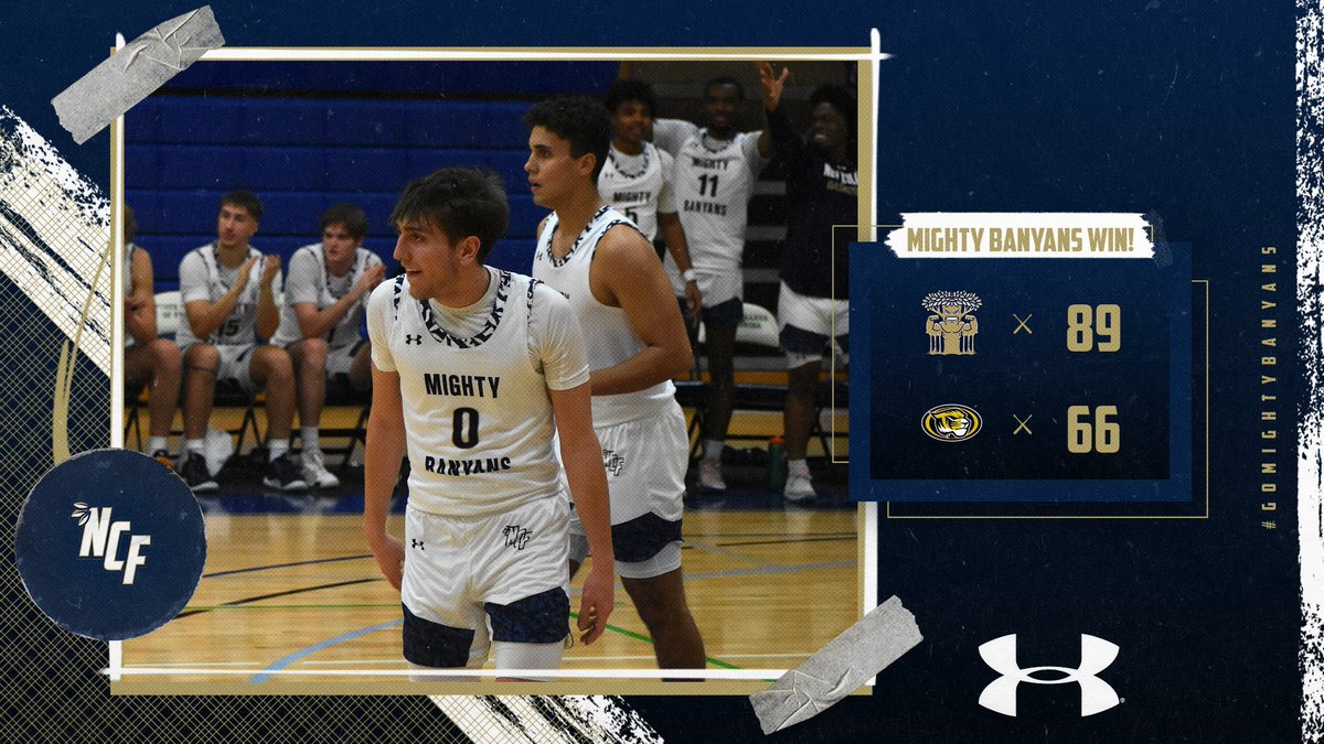 Men’s basketball takes down Trinity College tonight!! #GoMightyBanyans