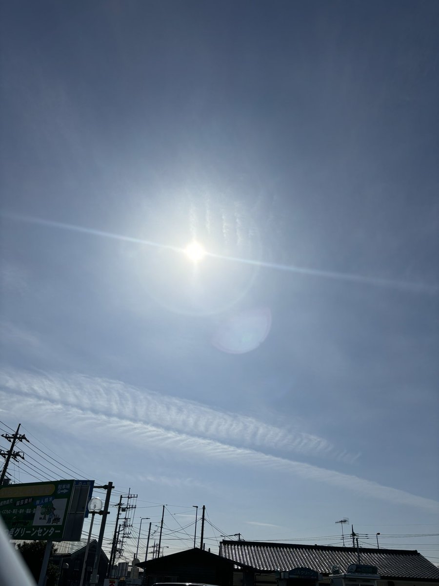羽のように見える？それともザバの文化干しの様な身？
アーチ雲にも見えない様な見えるけど、用心しとこ😀
＃厚木市