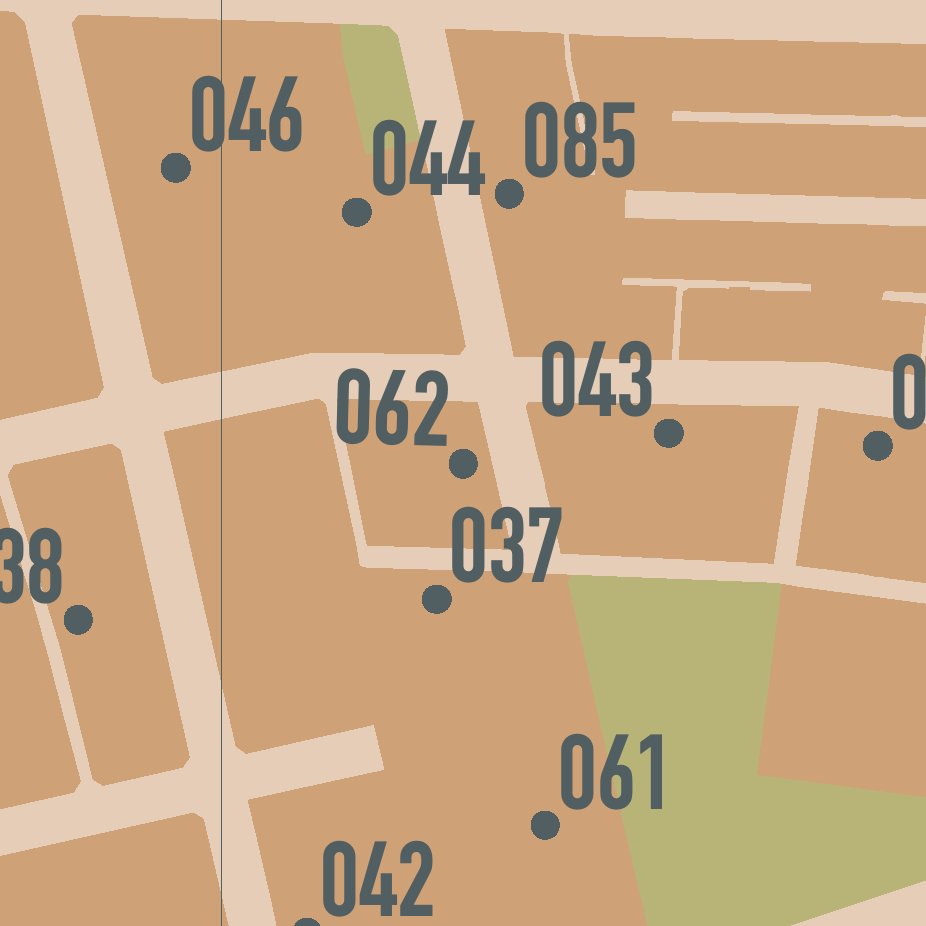 #062 of 105 Drysdale. Designed by Tao Gofers and Penny Rosier (design architects) for the NSW Housing Commission, 1983. Pitt Street, Waterloo.
