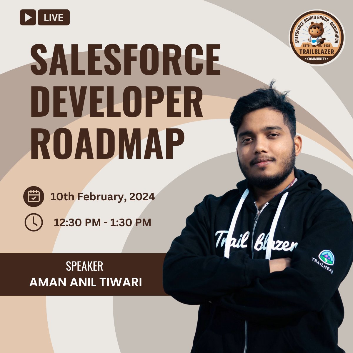 Join me and @true__altruist tomorrow on 'Salesforce Developer Roadmap + AMA' session by Salesforce Admin Group, Gorakhpur! RSVP Now: trailblazercommunitygroups.com/events/details… Ready to learn & network? Don't miss out! #salesforce #trailblazercommunity @salesforce @SalesforceDevs @SalesforceAdmns