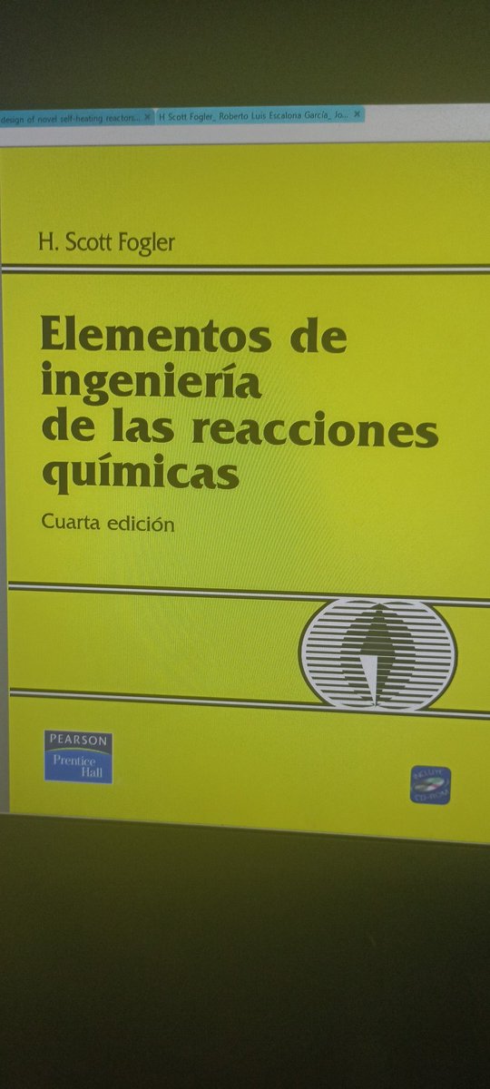 Lebenjs's tweet image. No será que existe una playlist en espotifai pa leer el glorioso &quot;Elements of Chemical Reaction Engineering&quot; de Fogler? #ChemicalReactors #ChemE