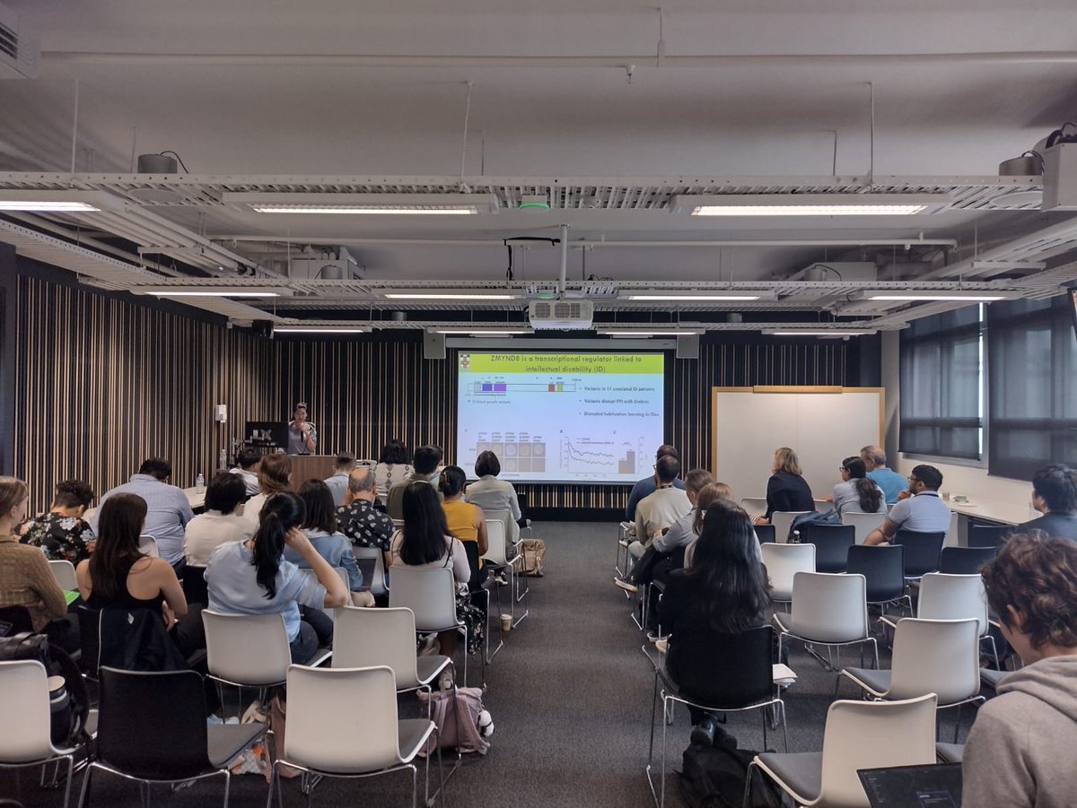 SydneyRNASalon's tweet photo. Final short talks by Julie Wang, on ZMYND8 KO impairs 🧠 organoid development; Rick Cazzoli on TrUTh - targeted uptake therapy to deliver #RNA + drugs to #cancer tumours #SydneyRNA2024 https://t.co/N95qYEXGT9