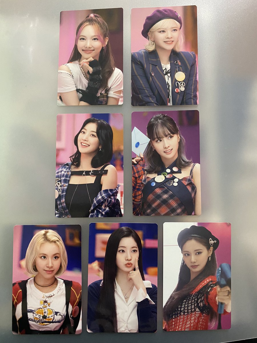 findingyanaph's tweet photo. wts / lfb
want to sell, looking for buyer

declutterring twice non- album photocards

can do meet up within manila
prio payo

the feels set - 700
6th anniv set - 750
sg23 set - 1k

🏷tags: twice nayeon jeongyeon momo sana jihyo mina dahyun chaeyoung tzuyu https://t.co/5txjRjmVGK
