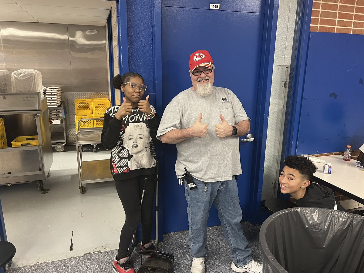 Raytown Middle (@rqsraytownmidd) on Twitter photo RAPS Tickets are passed out to students for being Respectful, Accountable, Positive, or Safe!
Hereโs one of them cashing in her tickets to help our head custodian Gary sweep up the cafeteria during lunch!So many young people at RMS that want to give back! <a href="/DrPenK/">๐๐ป. ๐๐ฎ๐ท๐ฎ๐ต๐ธ๐น๐ฎ ๐. ๐๐ช๐ป๐ฝ๐ฒ๐ท-๐๐ท๐ธ๐๐ถ</a> #WeAreRaytown RAPS Tickets are passed out to students for being Respectful, Accountable, Positive, or Safe!
Hereโs one of them cashing in her tickets to help our head custodian Gary sweep up the cafeteria during lunch!So many young people at RMS that want to give back! <a href="/DrPenK/">๐๐ป. ๐๐ฎ๐ท๐ฎ๐ต๐ธ๐น๐ฎ ๐. ๐๐ช๐ป๐ฝ๐ฒ๐ท-๐๐ท๐ธ๐๐ถ</a> #WeAreRaytown