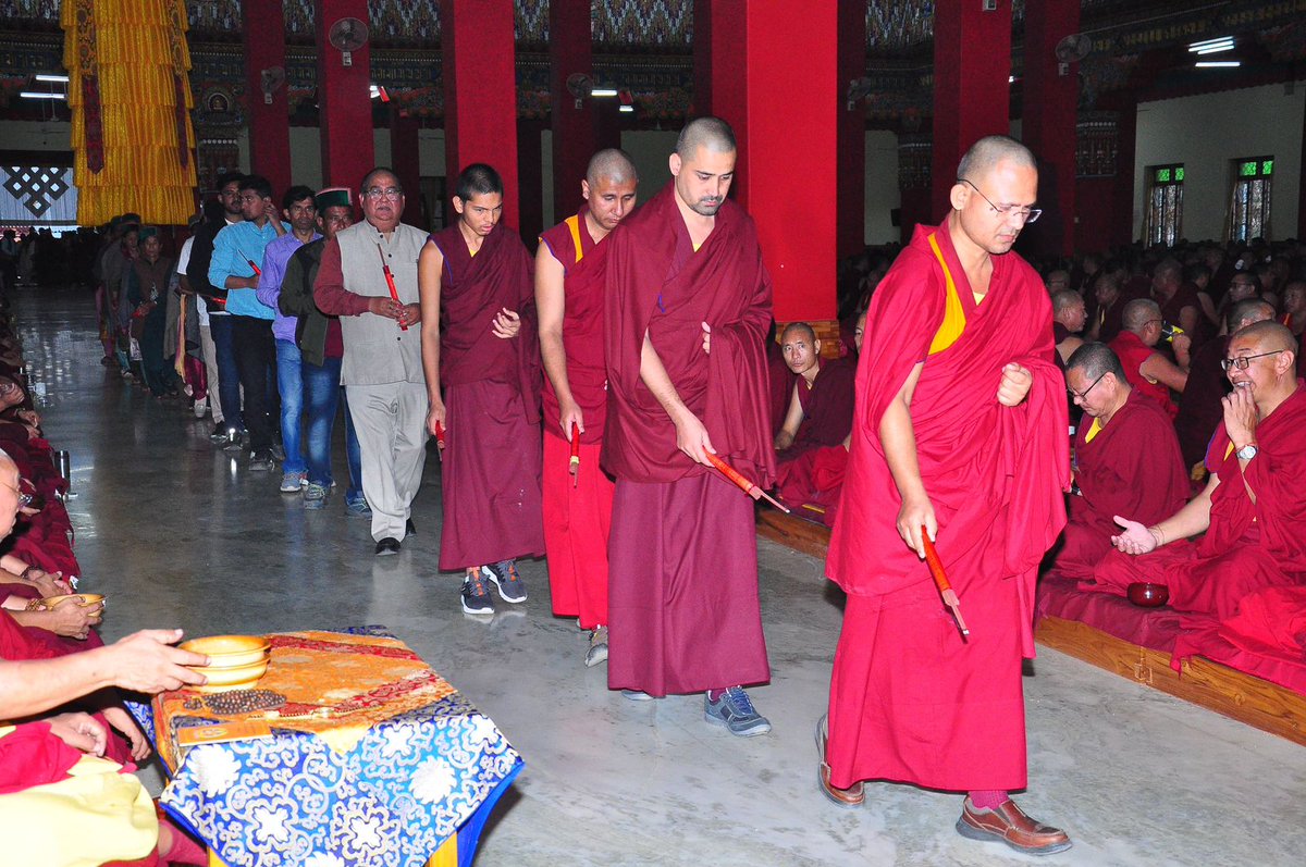 DPSNegiMF's tweet photo. Celebrating a momentous occasion at the Geshe Tongo Mangcha Offering Ceremony for my grandson Pankaj Rathor at Drepung Loseling Monastery in Dharwad, Karnataka. Joined by my beloved wife Dr. Swaroop Rathor and cherished companions, it was a truly unforgettable experience. https://t.co/7VZgDwS9T0