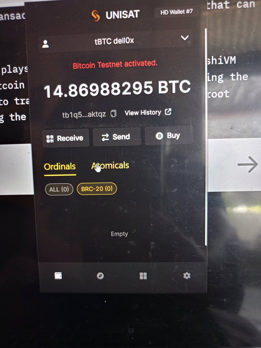 fadellanandaa's tweet photo. is there anyone inside SatoshiVM? They announced an airdrop, requiring tBTC for donations. send me a dm if you need some!
#BTCTestnet #tBTC $SAVM #SatoshiVM #BitcoinTestnet #Faucet #Testnet #UNISAT https://t.co/fRXeYYyDLF