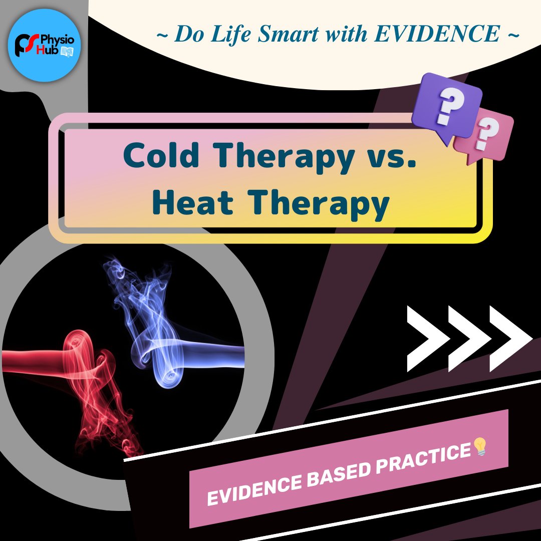 Physiohub101's tweet photo. Evidence-Based: “Cold Therapy vs. Heat Therapy”
▶︎ Don’t just work hard! Do Life Smart with Evidence💡
▶︎ Original Article Website: https://t.co/fvpERkEDD1

#PhysioHub #Evidence #Fitness #Health #Science #Physicaltherapy #healthy #lifestyle #wellness https://t.co/3GRVOyje6s