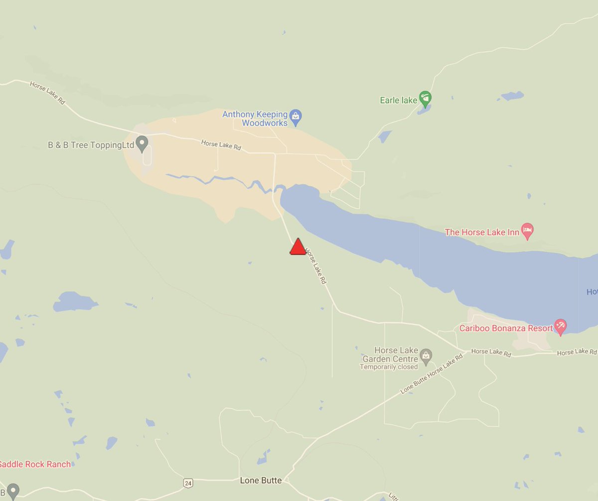 DriveBC's tweet photo. ⚠️#HorseLakeRd The road is reduced to single lane alternating traffic between Toomey Rd and Foothills Rd due to a vehicle incident. Crews on scene. Pass with caution and expect minor delays. #LoneButte #100MileHouse
ℹ️For more info:
https://t.co/C3hV8gWlcB https://t.co/CzJpFpeayf