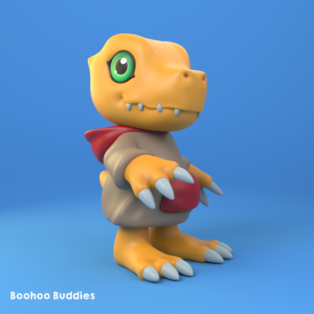 BooHooBuddies's tweet photo. Sneak Peek! Agumon will be featured in our upcoming Patreon welcome pack!

#agumon #greymon #arttoy #toyart #designertoy #custompaint #custompainting #toyartist #patreon #collectibles #digimon #digimonadventure #3dprintedtoy #3dprintingmodel #3dprint #3dprinting https://t.co/FINzOMZLNx