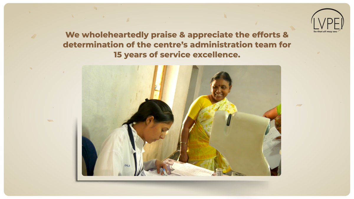 lvprasadeye's tweet photo. Celebrating 15 Years of Sight & Service 👁️
The Sudhakar and Sreekanth Ravi Eye Centre in Kandukuru, commemorates a remarkable 15-year journey dedicated to enhancing eye health in the Prakasam district. ✨
#LVPEI #15YearsOfService https://t.co/btr8XvF4hd