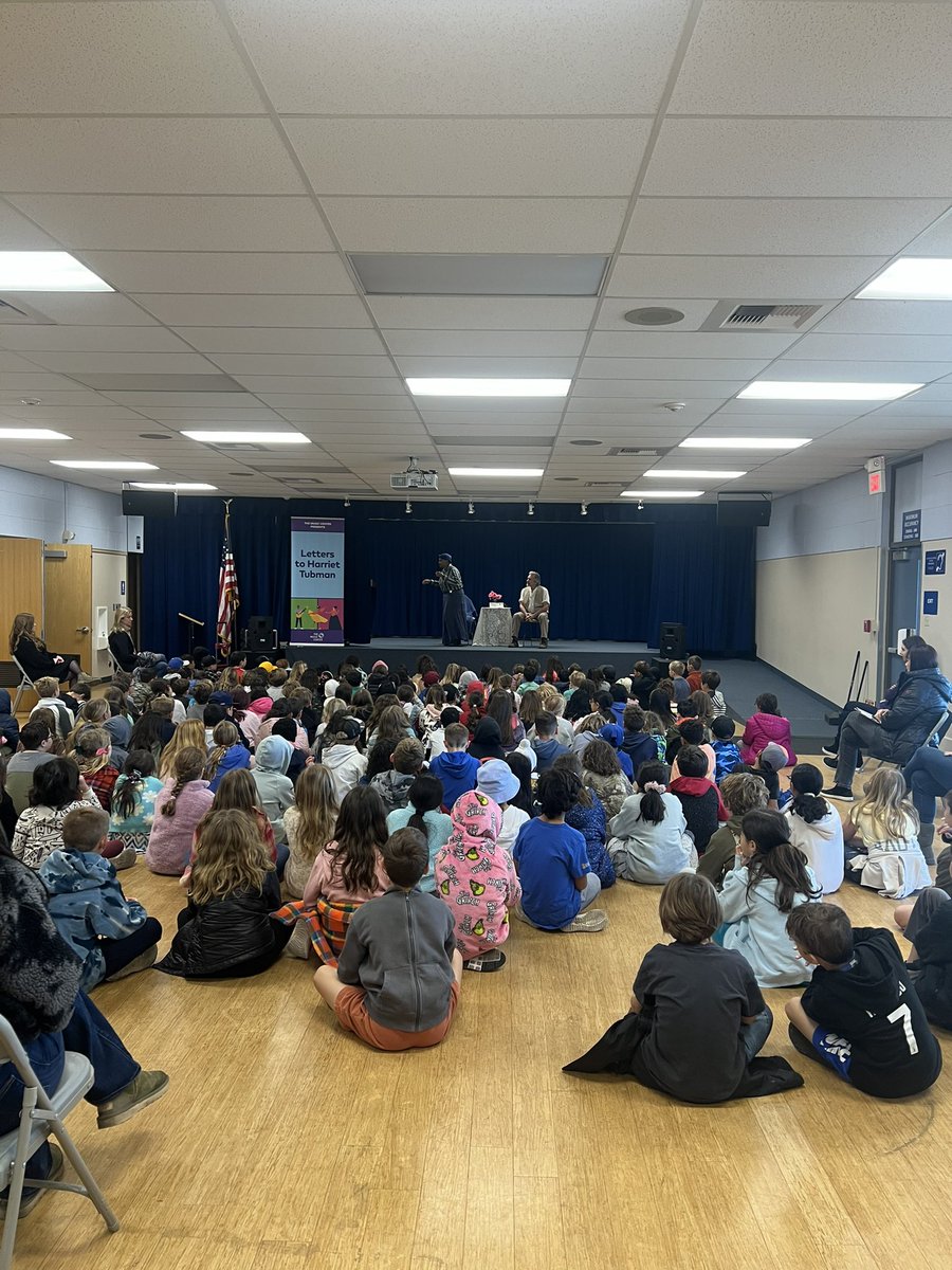 BESTigersOPUSD's tweet photo. Letters to Harriet Tubman performance sponsored by our PTA. #opshares #BlackHistoryMonth2024 https://t.co/mEOwiedD2u