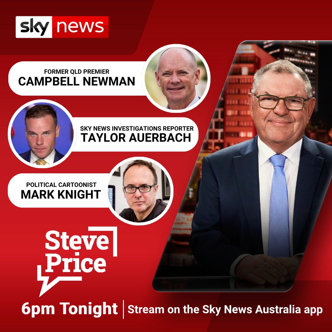 Join me from 6 AEST on Sky