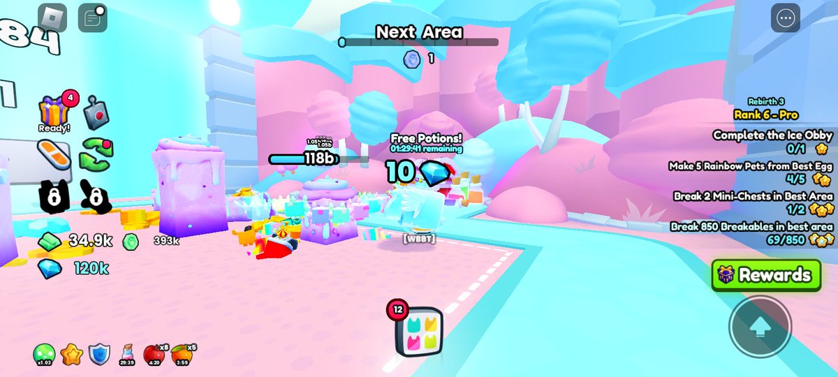 twosided area on pet simulator,no way @ItzHorrorr