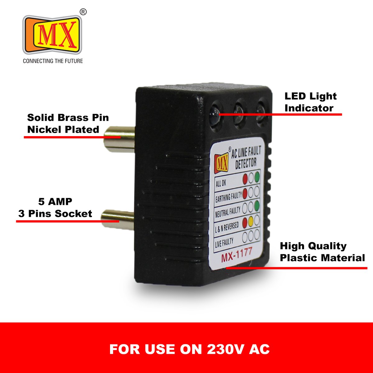 mx_electronics's tweet image. Effortless Testing! 🔌⚡ Discover the simplicity of our MX AC Electrical Line Fault Detector – the ultimate solution for verifying your sockets.

Learn more at: rb.gy/ngx69

#Socket #tester #cabletester #socketTesting #TechInnovation #WiredConnections #powermanagement