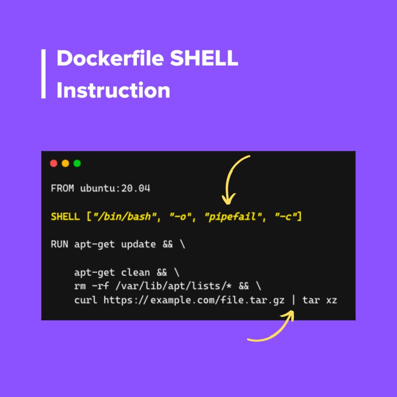 devopscube's tweet image. Have you used Dockerfile 𝗦𝗛𝗘𝗟𝗟 instruction?

Here is a real-world example 👇

𝗖𝗵𝗲𝗰𝗸𝗼𝘂𝘁 𝗙𝗿𝗲𝗲 𝗗𝗼𝗰𝗸𝗲𝗿 𝗖𝗼𝘂𝗿𝘀𝗲: techiescamp.com/courses/learn-…

𝗗𝗲𝘃𝗼𝗽𝘀𝗰𝘂𝗯𝗲 𝗡𝗲𝘄𝘀𝗹𝗲𝘁𝘁𝗲𝗿: devopscube.com/newsletter/

#devops #docker #devopsenginner