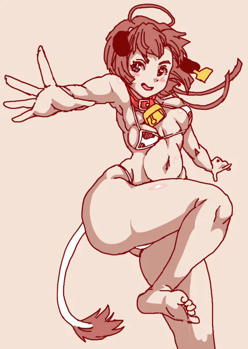 うちのこ描いて^^ハラミちゃんです^^ちんちんはつけてもつけなくてもどっちでもいいです^^ 
