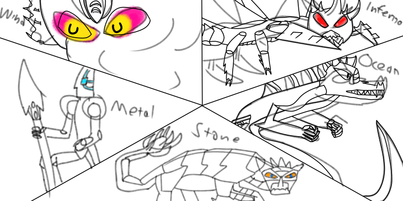 SparrowShrike's tweet photo. Progress update, Lines for #Manda, #Battra, and #Hedorah are done. #Angurius is Next.
But I'm afraid I'm gonna need Poses refs for #JetJaguar, Drawing Monsters is a Lot easier than Drawing Humans
#Monsterverse #Godzilla #Godzillafanart #KnightsoftheMonsters https://t.co/B8dnSnAw9M