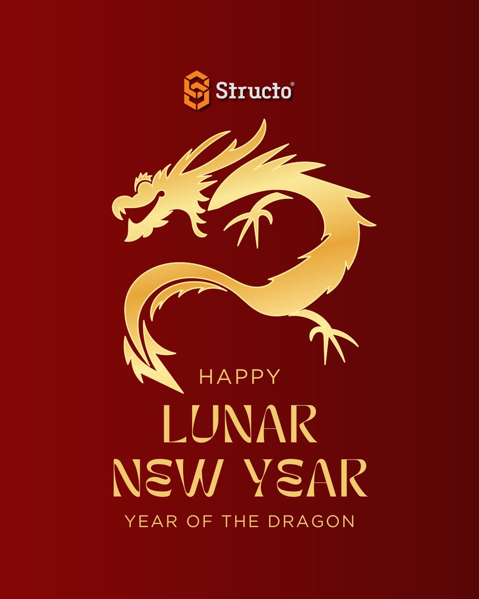 Structo3D's tweet photo. Here's wishing you joy and prosperity in the year of the dragon. 
Happy Lunar New Year.

#Structo #DigitalDentistry #3Dprinting #MSLA #DigitalManufacturing #ChineseNewYear #LunarNewYear https://t.co/f60DylxWV0