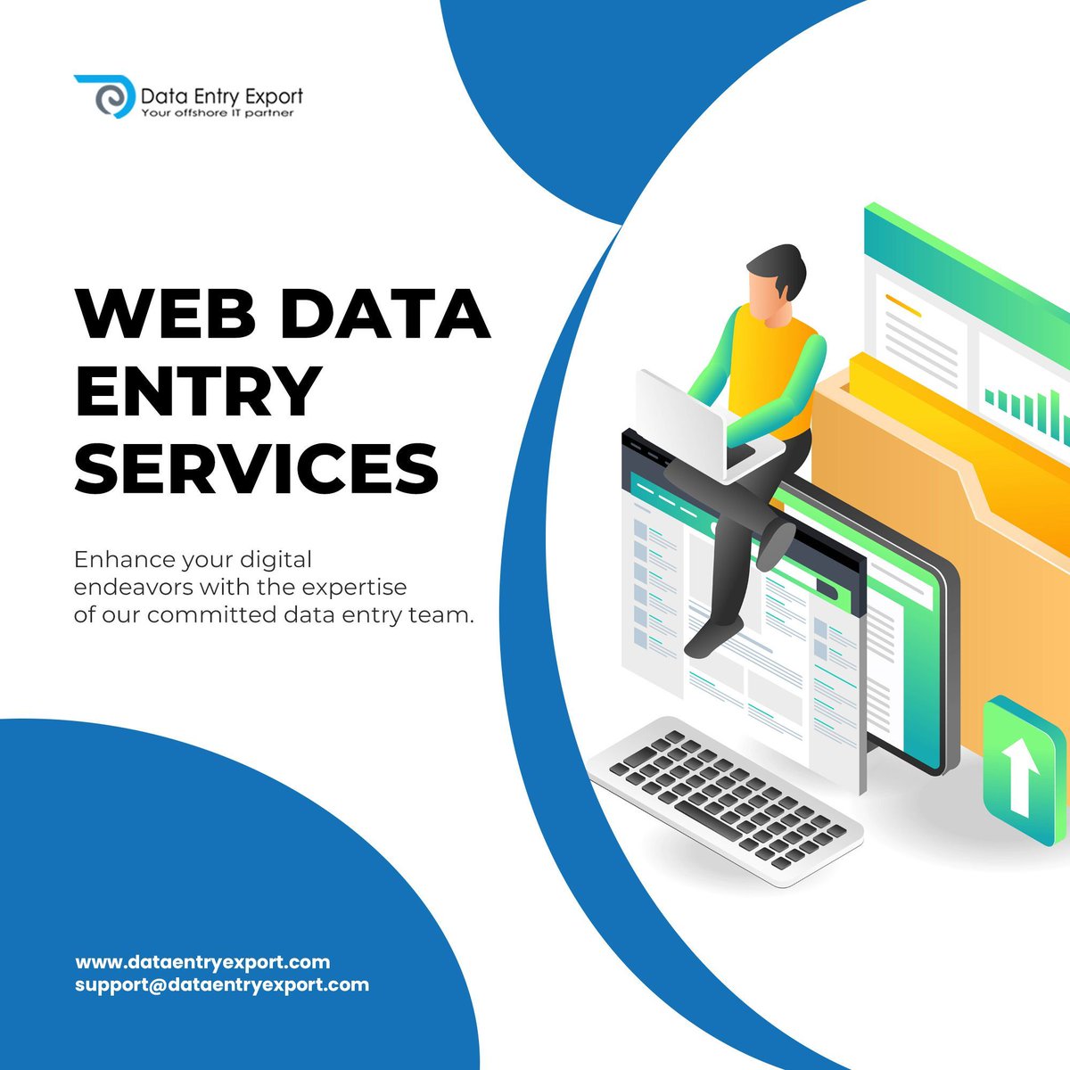 dataentryexport's tweet image. Our Web Data Entry Services guarantee accuracy and security. Let us be your trusted partner in managing and organizing your valuable data.
Read more: dataentryexport.com/web-data-entry
Email us: support@dataentryexport.com
#webdataentry #dataentry #outsourcing #BPOservices #business