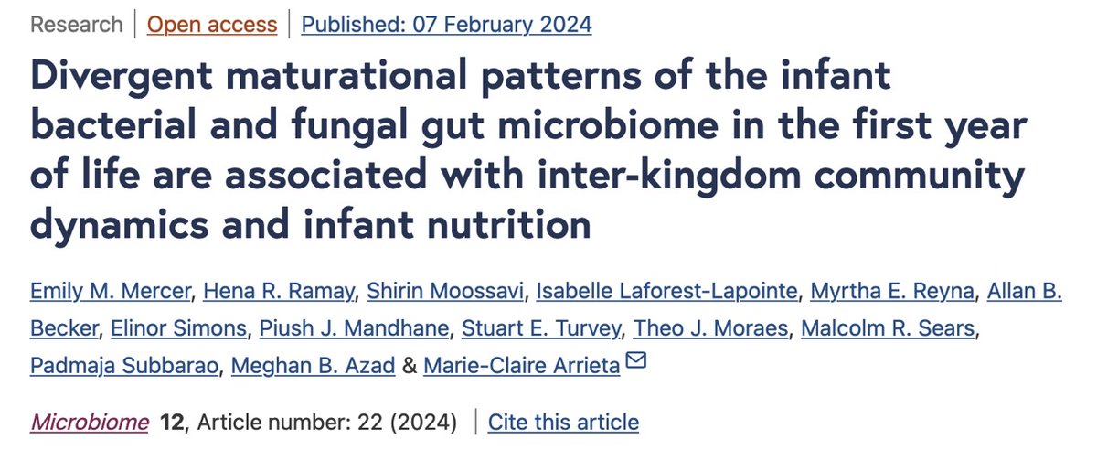 Marie-Claire Arrieta (@arrietalab) on Twitter photo Excited to share a new study led by <a href="/Emily_M_Mercer/">Emily Mercer (she/her)</a> studying how #microbiome alpha-diversity patterns shift during the first year of life at the individual level. Wonderful collaboration with <a href="/CHILDSTUDY/">CHILD Cohort Study</a> <a href="/MeghanAzad/">Prof. Meghan Azad, PhD</a> <a href="/TurveyLab/">Turvey lab</a> and many more.
shorturl.at/bgsET <a href="/MicrobiomeJ/">Microbiome</a> Excited to share a new study led by <a href="/Emily_M_Mercer/">Emily Mercer (she/her)</a> studying how #microbiome alpha-diversity patterns shift during the first year of life at the individual level. Wonderful collaboration with <a href="/CHILDSTUDY/">CHILD Cohort Study</a> <a href="/MeghanAzad/">Prof. Meghan Azad, PhD</a> <a href="/TurveyLab/">Turvey lab</a> and many more.
shorturl.at/bgsET <a href="/MicrobiomeJ/">Microbiome</a>