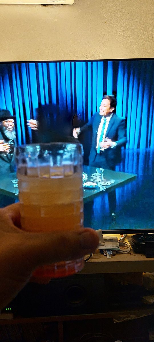 A nice screwdriver and <a href="/FallonTonight/">The Tonight Show</a> on the tv to close the nigth... only being there in the studio is beyond this!! #thetonightshow #FallonTonight