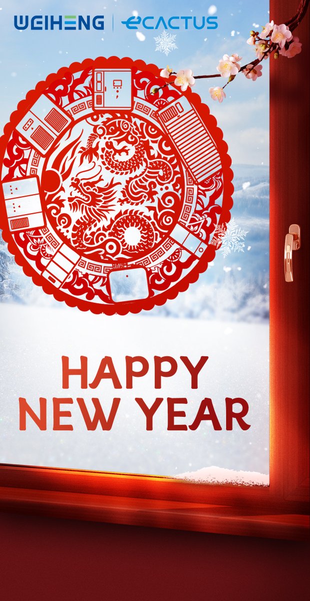 Wishing you a Happy Lunar New Year of the Dragon with WEIHENG Energy Storage and ECACTUS! 🐉 May your life be illuminated by the hope of renewable energy. In the new year, let's march forward hand in hand, ensuring that everyone can enjoy the benefits of renewable energy!