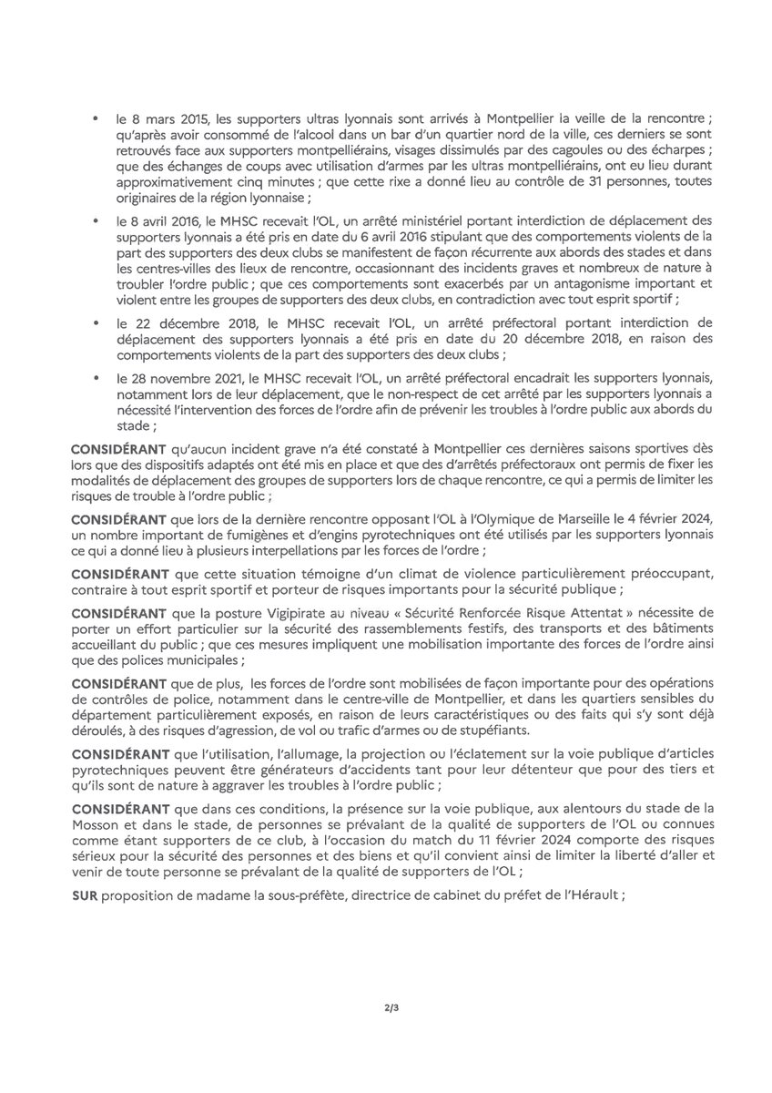 ORTFr's tweet photo. Supporters lyonnais encadrés et limités à 450 en bus et sous escorte à Montpellier https://t.co/Lc47Lnto1I