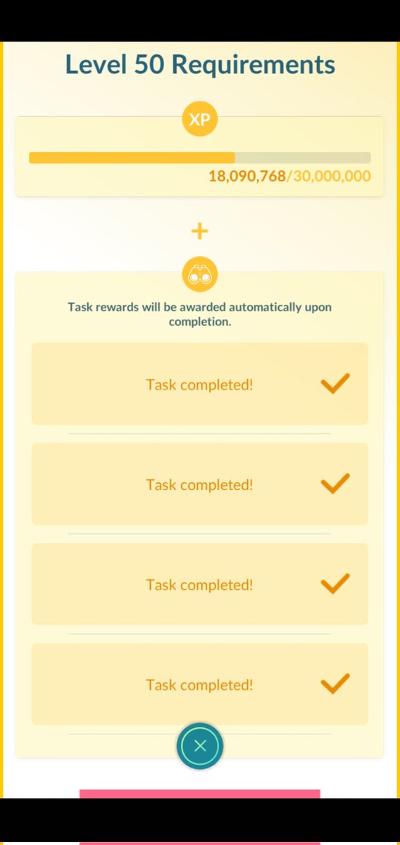 Finally finished my excellent throws. 🥳 Now all that's left is xp 😁