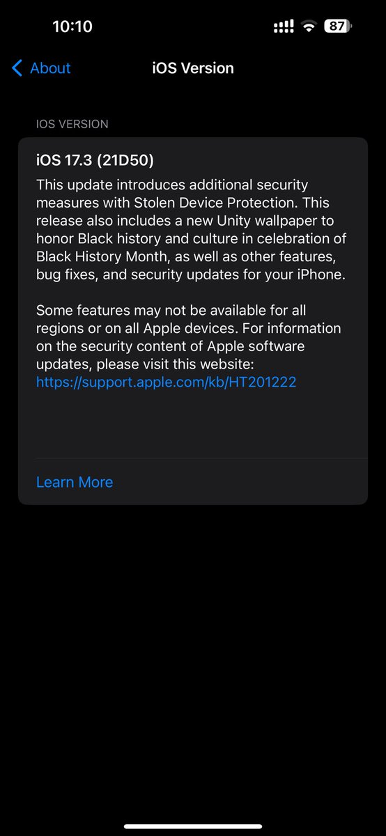 jay_makadiya's tweet photo. @Apple @AppleSupport 
Hello apple, i am set limit of charging optimization. 80% and this is charging on 84%. How this possible please fixed this bug on ios version 17.3. After restart my phone battery health is 87%. Incredible apple. Please fixed this bug on iphone 15 pro max. https://t.co/izKYOkFuZ4