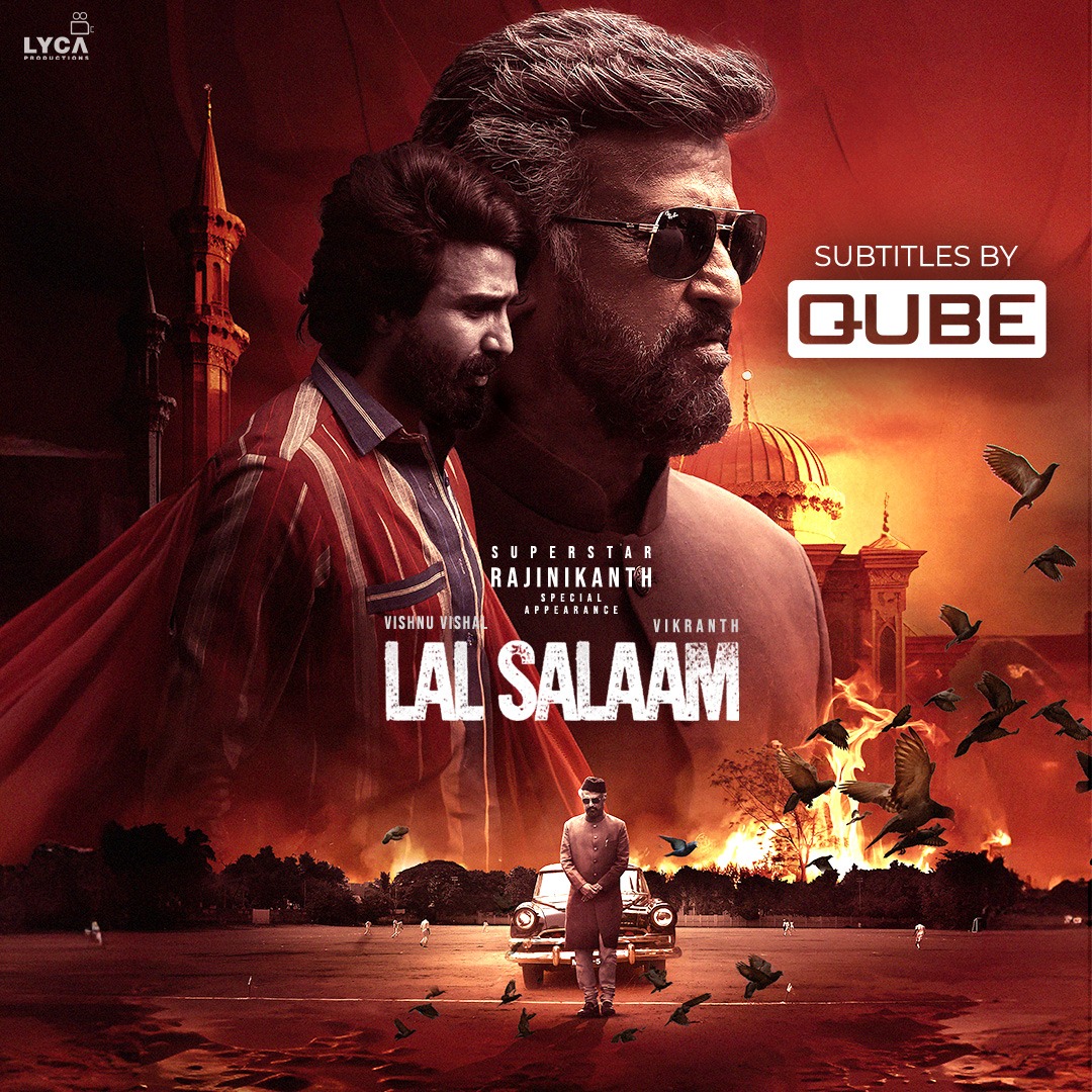 Qube Cinema (@qubecinema) on Twitter photo The first Rajinikanth movie is always special! Lal Salaam subtitled by <a href="/qubecinema/">Qube Cinema</a> now out in theatres!
It was a great experience collaborating with <a href="/LycaProductions/">Lyca Productions</a>!
<a href="/ash_rajinikanth/">Aishwarya Rajinikanth</a> <a href="/arrahman/">A.R.Rahman</a> <a href="/TheVishnuVishal/">VISHNU VISHAL - VV</a> The first Rajinikanth movie is always special! Lal Salaam subtitled by <a href="/qubecinema/">Qube Cinema</a> now out in theatres!
It was a great experience collaborating with <a href="/LycaProductions/">Lyca Productions</a>!
<a href="/ash_rajinikanth/">Aishwarya Rajinikanth</a> <a href="/arrahman/">A.R.Rahman</a> <a href="/TheVishnuVishal/">VISHNU VISHAL - VV</a>