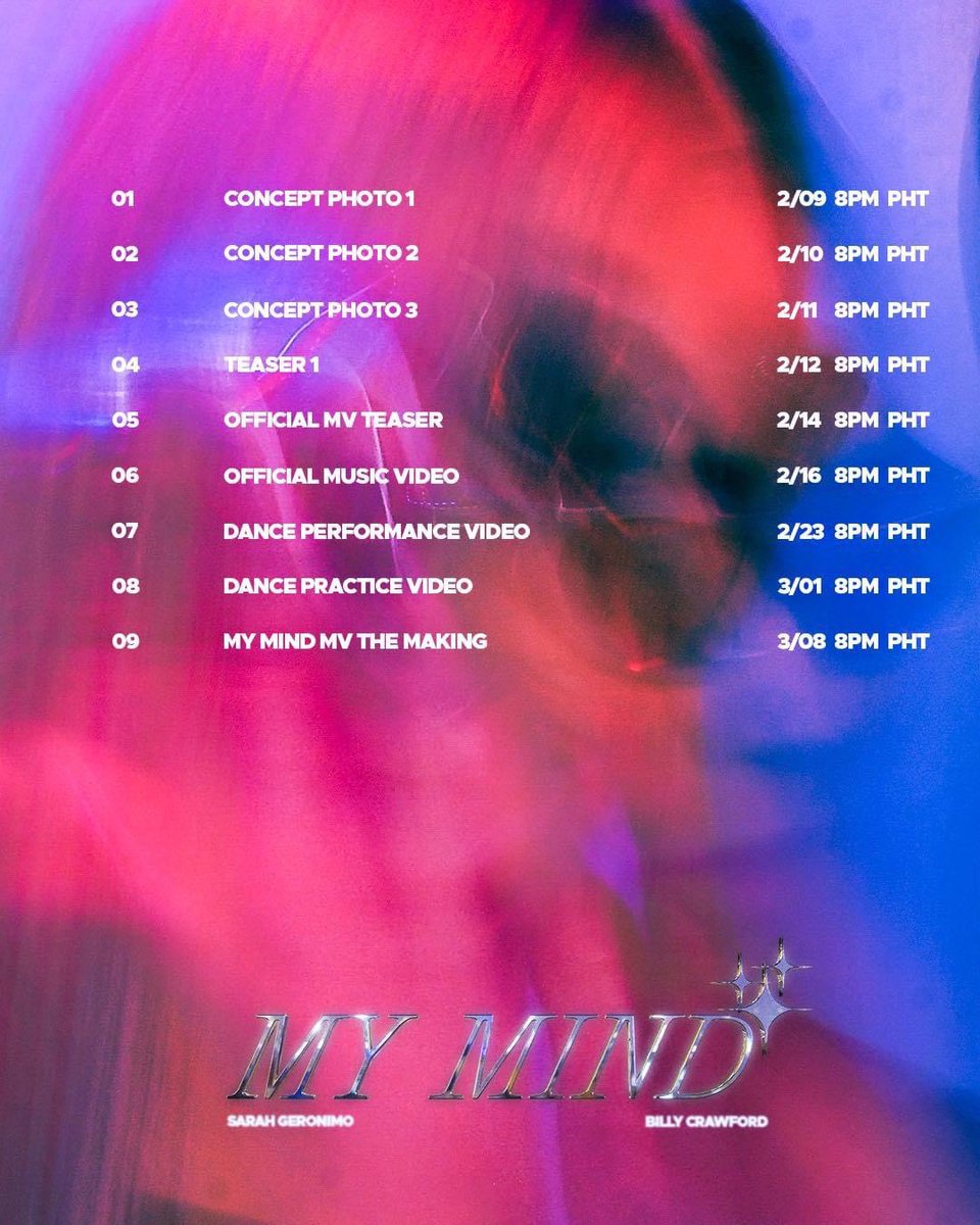 popstar_crave's tweet photo. [MY MIND] Sarah G x Billy
Scheduler 

February 9 at 8pm PHT
📸 : Concept Photo 1

#MyMind
#MyMindMV
#SarahGeronimo #SG14 https://t.co/BJSNyGa9Ed