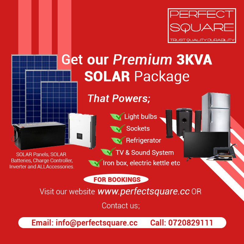 _perfectsquare's tweet photo. At Perfect Square Limited, we design a comprehensive SOLAR PRODUCT to suit your daily energy needs.
TRUST QUALITY DURABILITY https://t.co/3rj5v6Vdl0