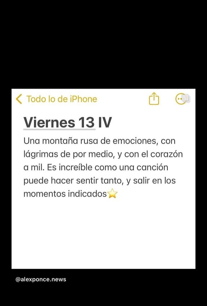 Portada de Viernes 13 IV , les contamos un poco lo que nos ha hecho sentir esta linda canción 
Que les parece? 🥹
Realmente esta cancion es un sentimiento ❤‍🩹
VIERNES 13 IV - FEBRERO 13- 9:00 PM  🇪🇨