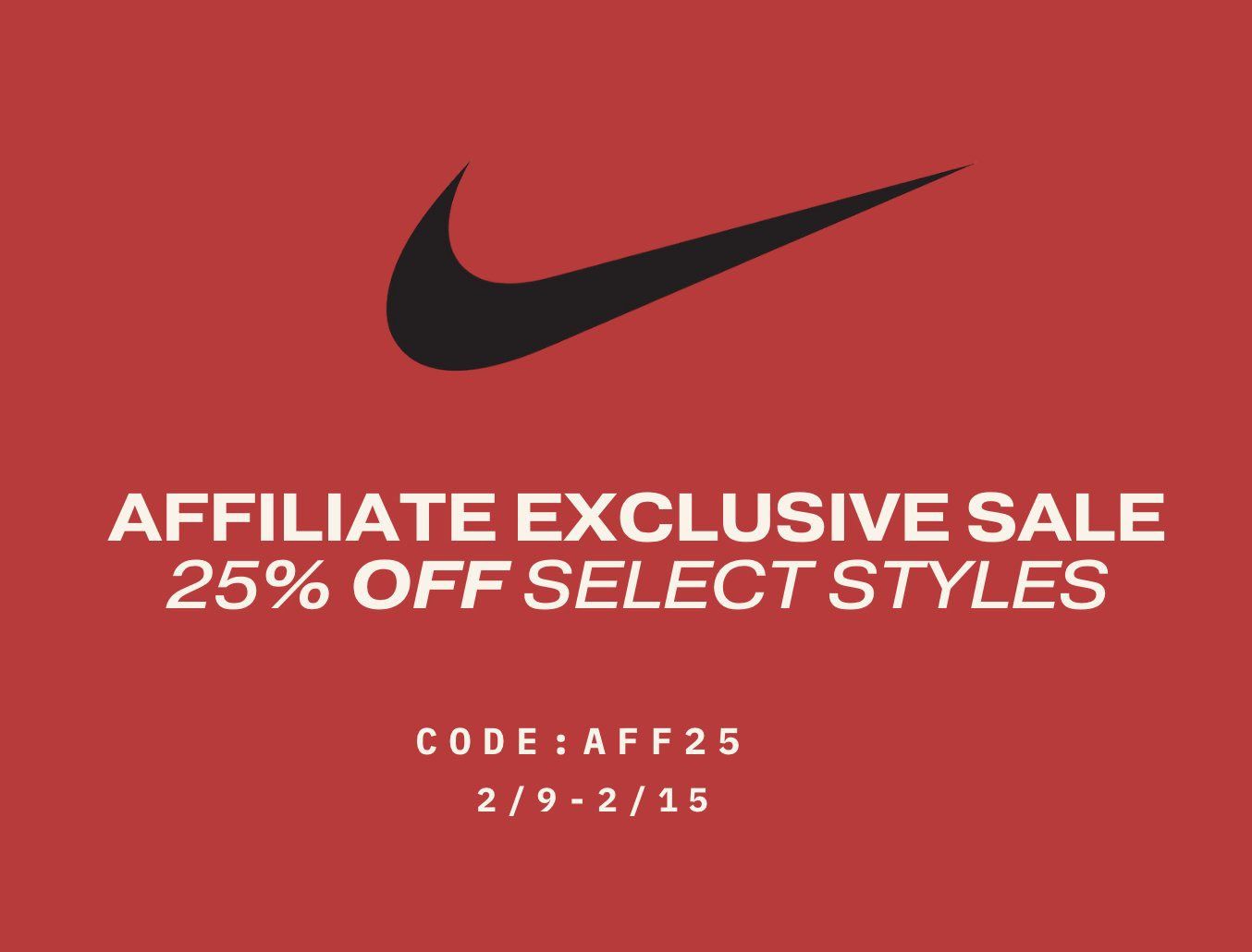 Nike 25 off sale best sale