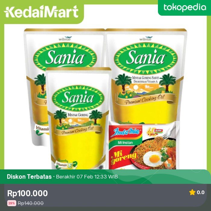 trieayuV's tweet photo. Mumpung ada diskon. Yuk buruan manfaatin.
Minyak 5L cukup bayar 70ribuan aja + dapet bonus mie sebungkus hihi
https://t.co/Sk87J72CJI https://t.co/GpkfOBlleO