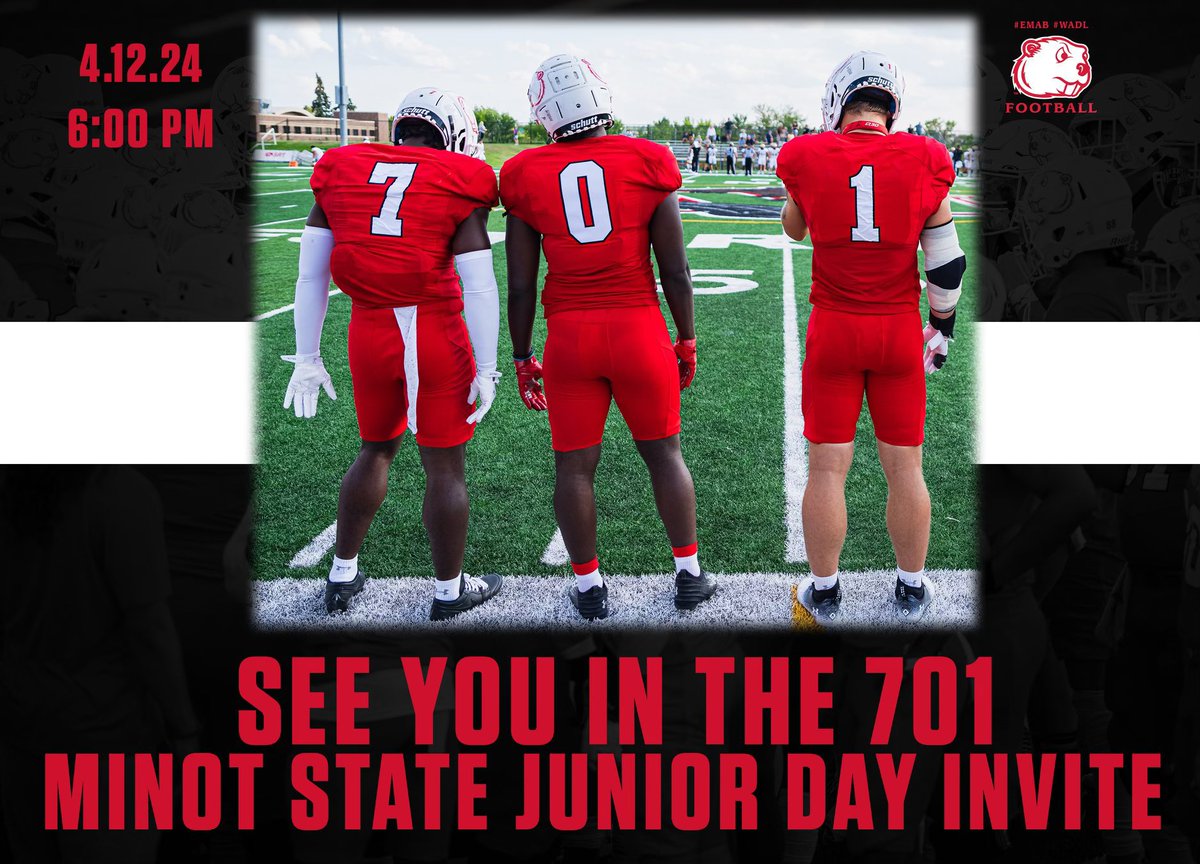 Trey_Kennedy_C's tweet photo. Really Appreciate the Minot St Jr Day Invite 💯‼️@Coach_D_Mac @coachshields @BrandonHuffman @JordanJ_ @NMBlackTornado @CoachVaigafa #WADL #BadBoyz #WildBunch NM🔴⚫️🌪️ https://t.co/M4YTo0WlLq